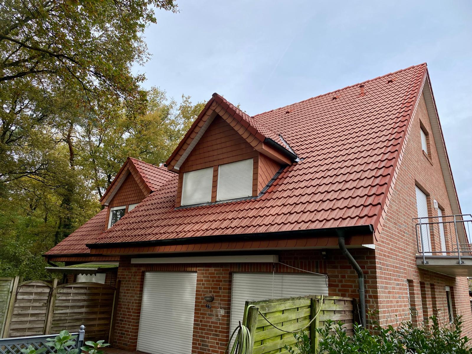 Gereinigtes Dach in Laage nach der Behandlung